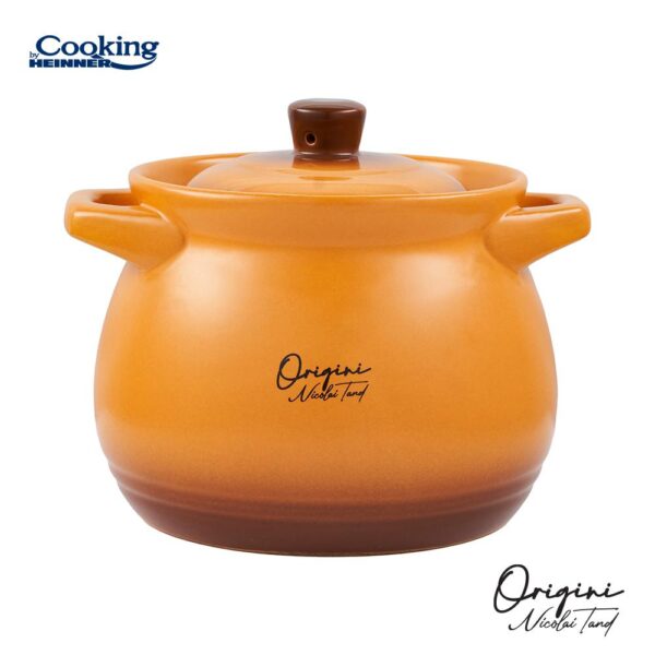 ﻿OALA CERAMICA CU CAPAC, 14.5x16 CM, 3 L, NICOLAI TAND - HR-FJ-035