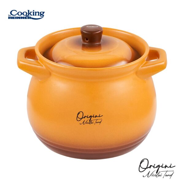 ﻿OALA CERAMICA CU CAPAC, 14.5x16 CM, 3 L, NICOLAI TAND - HR-FJ-035