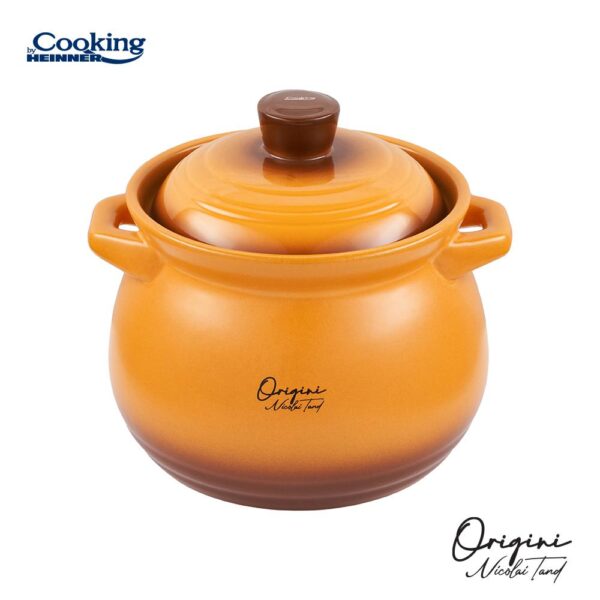 OALA CERAMICA CU CAPAC, 17x18 CM, 4.5 L, NICOLAI TAND, ORIGINI - HR-FJ-052