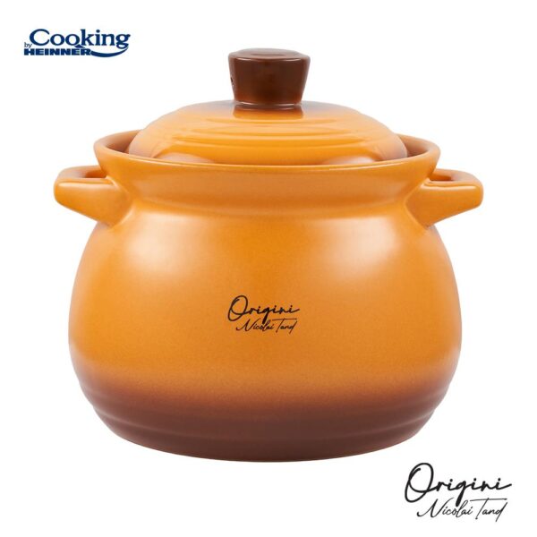 OALA CERAMICA CU CAPAC, 19x19.5 CM, 6 L, NICOLAI TAND, ORIGINI - HR-FJ-070