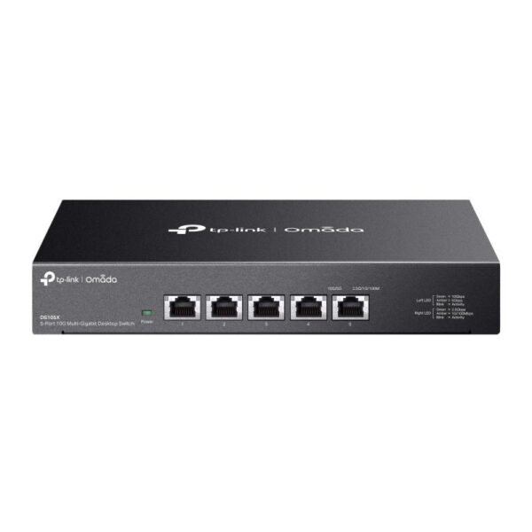 Omada 5-Port 10G Multi-Gigabit Desktop Switch PORT: 5× 10G - DS105X