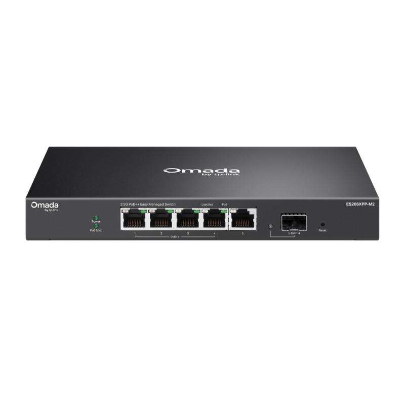 Omada 5-Port 2.5GBASE-T and 1-Port 10GE SFP+ Easy Managed - ES206XPP-M2-01 Omada 5-Port 2.5GBASE-T and 1-Port 10GE SFP+ Easy Managed - ES206XPP-M2 - imagine 1