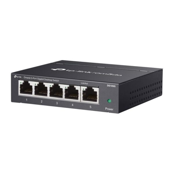 Omada 5-Port Gigabit Desktop Switch PORT: 5× Gigabit RJ45 - DS105G