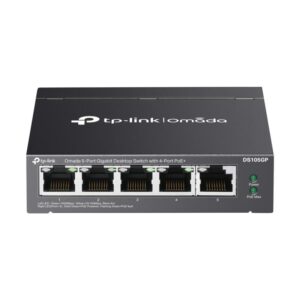 Omada 5-Port Gigabit Desktop Switch with 4-Port PoE+ PORT - DS105GP