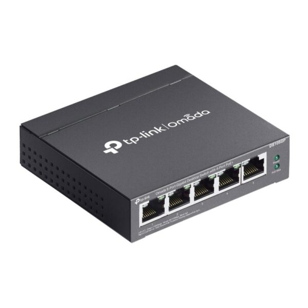 Omada 5-Port Gigabit Desktop Switch with 4-Port PoE+ PORT - DS105GP