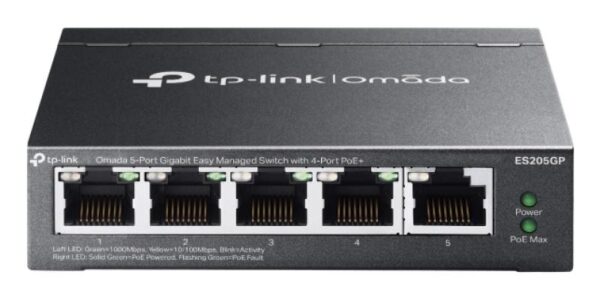 Omada 5-Port Gigabit Easy Managed Switch PORT: 5× Gigabit - ES205G
