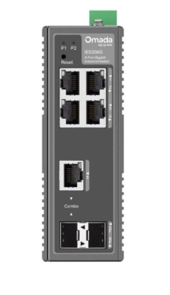 Omada 6-Port Gigabit Industrial Easy Managed Switch 4× Gigabit - IES206G