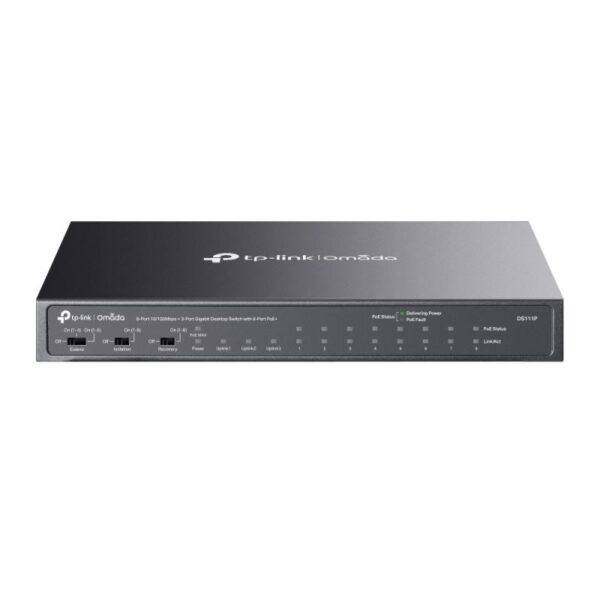 Omada 8-Port 10/100Mbps + 3-Port Gigabit Desktop Swi - DS111P