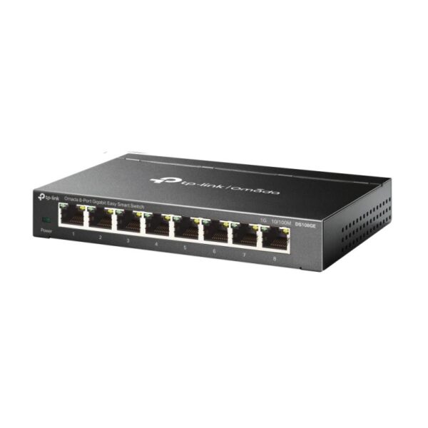 Omada 8-Port Gigabit Desktop Switch PORT: 8× Gigabit RJ45 - DS108GE