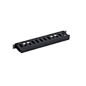 Organizator cabluri 19", 1U, plastic, negru RAL9005 - DBK14807-B