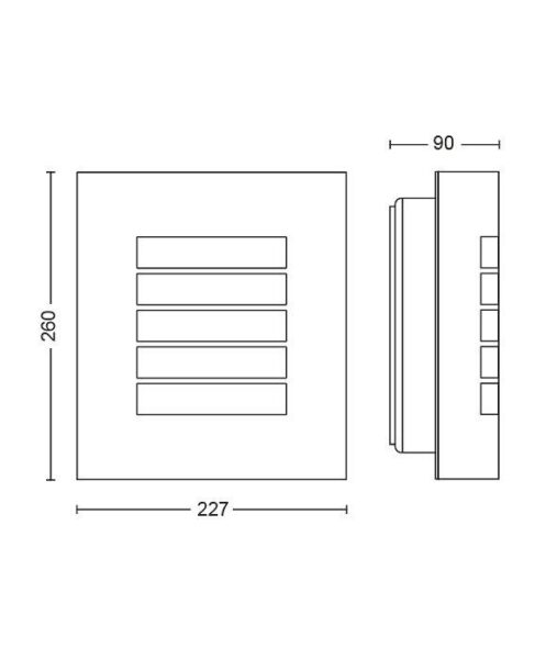 OSLO wall lantern inox 1x60W 230V - 000008718696176719