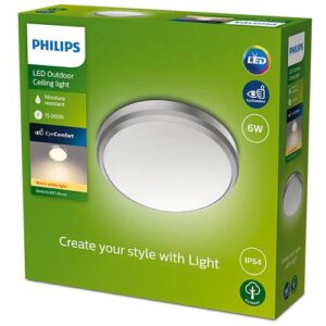 Outdoor lighting LED ceiling light Philips Doris, 6W, 600 lm - 000008719514417830