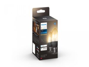 Pachet 2 becuri LED inteligente vintage Philips Hue Filament Candle - 000008719514302211