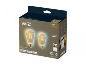 Pachet 2 becuri LED inteligente WiZ Connected, ST64 - 000008719514551077