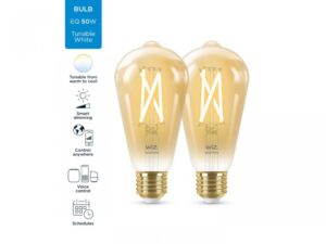 Pachet 2 becuri LED inteligente WiZ Connected, ST64 - 000008719514551077