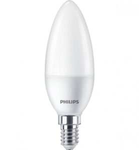 Pachet 2 becuri LED Philips B38, E14, 7W (60W), 806 lm - 000008719514310216