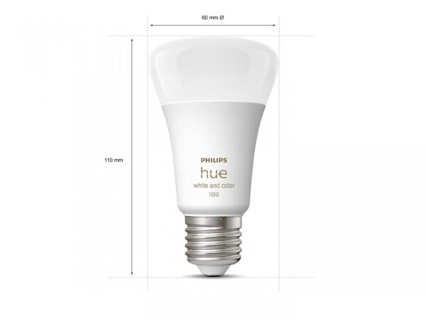 Pachet 2 becuri LED RGB inteligente Philips Hue, Bluetooth - 000008719514291317