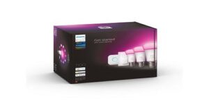 Pachet 3 becuri inteligente LED RGBW Philips Hue, Bluetooth/ZigBee - 000008719514291355