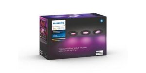 Pachet 3 spoturi incastrate LED RGB inteligente Philips Hue Centura - 000008719514342866