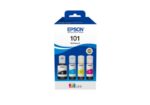 Pachet cartuse cerneala Epson 101 ECOTANK, BKCMY, capacitate 127ML BK - C13T03V64A