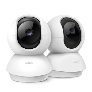 Pan/Tilt Home Security Wi-Fi Camera, 2-Pack SPEC: 1080p, 2.4 GHz - TAPO C200P2