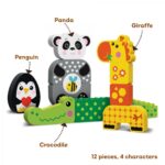 PANDA ȘI PRIETENII SAI, JUCARIE LEMN - KH20/006 - imagine 2