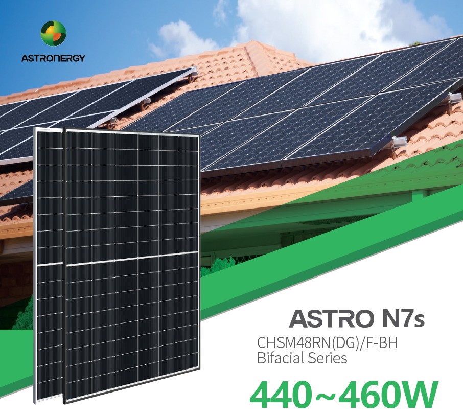 Panou Fotovoltaic Monocristalin ASTRONERGY ASTRO N7s CHSM48RN (DG)/F-BH Bifacial - PVM-CHSM48RN(DG)/F-BH-455-01 Panou Fotovoltaic Monocristalin ASTRONERGY ASTRO N7s CHSM48RN (DG)/F-BH Bifacial - PVM-CHSM48RN(DG)/F-BH-455 - imagine 1