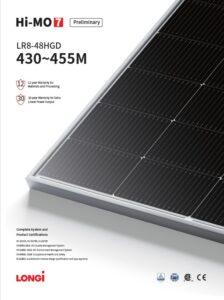 Panou solar Hi-MO 7 LR8-48HGD 445MGlass-glass, bifacial, MC4-EVO 2