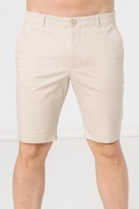 PANTALONI SCURT CASUAL BARBATI BEIGE S - PS2122-11-30B-S