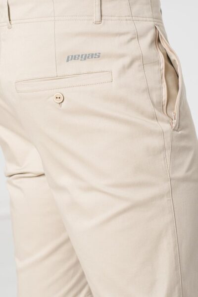 PANTALONI SCURT CASUAL BARBATI BEIGE S - PS2122-11-30B-S