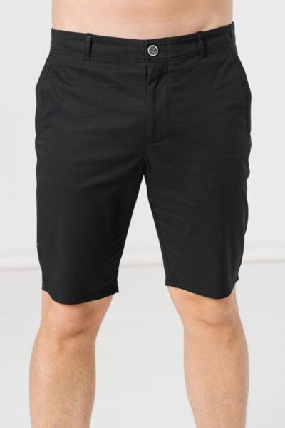 PANTALONI SCURT CASUAL BARBATI BLACK L - PS2122-11-01B-L