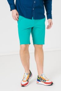 PANTALONI SCURT CASUAL BARBATI GREEN L - PS2122-11-41G-L