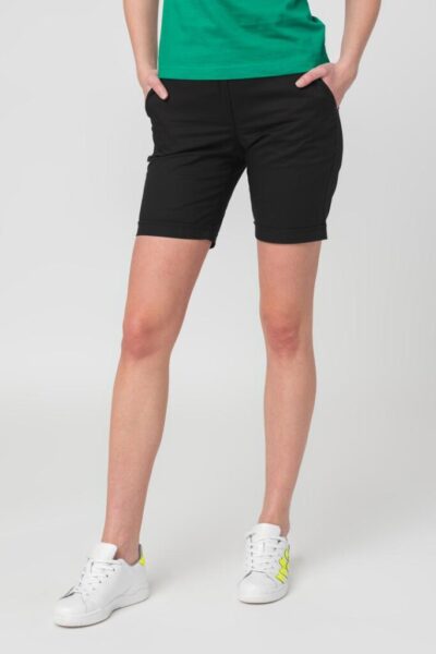 PANTALONI SCURT CASUAL FEMEI BLACK L - PS2122-12-01B-L