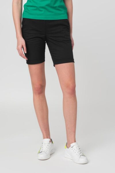 PANTALONI SCURT CASUAL FEMEI BLACK M - PS2122-12-01B-M