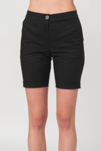 PANTALONI SCURT CASUAL FEMEI BLACK XS - PS2122-12-01B-XS