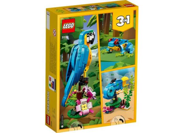 PAPAGAL EXOTIC 3IN1, LEGO 31136 - LEGO31136