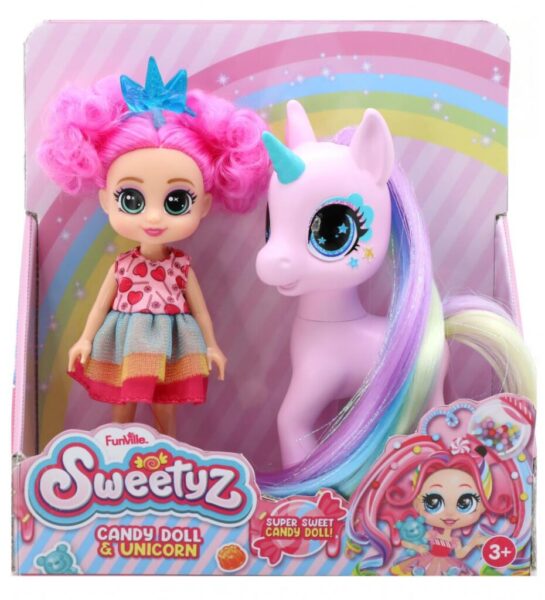 PAPUSA MINI, SWEETYZ CU UNICORN, 12 CM - SYZ81075