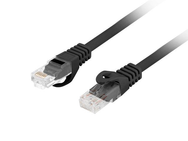 Patch cord Cat.6 UTP LSZH Cu 0,25 m negru, Fluke Passed - PCU6-10CU-0025-BK-01 Patch cord Cat.6 UTP LSZH Cu 0,25 m negru, Fluke Passed - PCU6-10CU-0025-BK - imagine 1