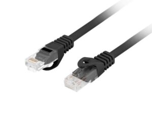 Patch cord Cat.6 UTP LSZH Cu 1,5 m negru, Fluke Passed - PCU6-10CU-0150-BK