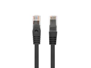 Patch cord Cat.6 UTP LSZH Cu 1 m negru, Fluke Passed - PCU6-10CU-0100-BK
