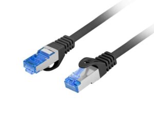 Patch cord Cat.6A S/FTP LSZH CCA 2 m negru, Fluke Passed - PCF6A-10CC-0200-BK