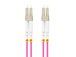 Patch cord fibră MM LC/UPC-LC/UPC duplex 1 m LSZH OM4 50/125 3 - FO-LULU-MD41-0010-VT