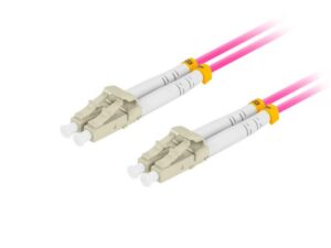 Patch cord fibră MM LC/UPC-LC/UPC duplex 3 m LSZH OM4 50/125 3 - FO-LULU-MD41-0030-VT