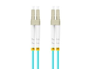 Patch cord fibră MM LC/UPC-LC/UPC duplex 1 m LSZH OM3 50/125 3 - FO-LULU-MD31-0010-TQ