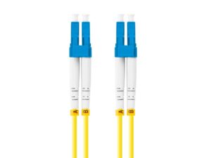 Patch cord fibră SM LC/UPC-LC/UPC duplex 1 m LSZH G657A1 3 - FO-LULU-SD11-0010-YE