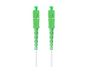 Patch cord fibră SM SC/APC-SC/APC simplex 10 m LSZH G657B3 3 - FO-SASA-SS31-0100-WH