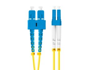 Patch cord fibră SM SC/UPC-LC/UPC duplex 2 m LSZH G657A1 3 - FO-SULU-SD11-0020-YE