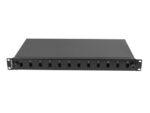 Patch panel fibră rack 19" 1U 12x SC simplex / 12x LC duplex - FOP1-12SS-LDB - imagine 3