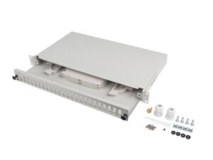 Patch panel fibră rack 19" 1U 24x SC duplex / 24x LC quad - FOP1-24SD-LQS