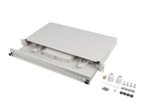 Patch panel fibră rack 19" 1U 24x SC simplex - FOP1-24SS-LDS